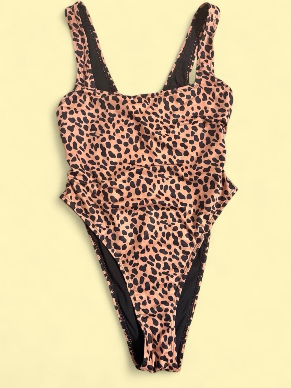 Leopard Print One-Piece Swimsuit
